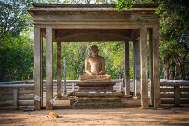 The Samadhi Statue is a statue situated at Mahamevnawa Park in Anuradhapura, Sri Lanka. The Buddha is depicted in the position of the Dhyana Mudra